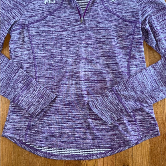 Ariat REI Collection Purple Quarter Zip Sweatshirt Size XL - Picture 3 of 9